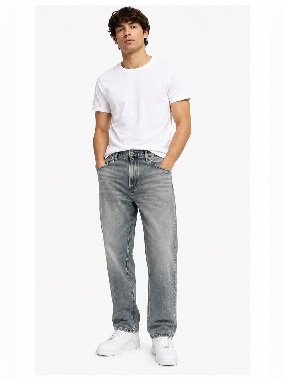 Levi’s Grey Straight-Leg Jeans 36 x 32